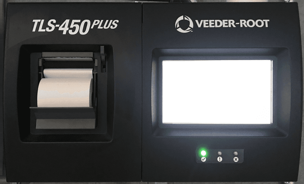 Veeder Root tank monitoring console with blank screen